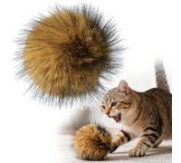 2026 New Rabbit Fur Ball Cat Toys, Soft Fluffy Catnip Balls for Indoor Cats, Fun to Chas-e for Hunting Instinct Play, Exercise and Bo-nding