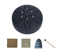 2026 New Rain Drum for Outside Garden, 3inch 6-tones mini Steel Tongue Chakra Drums, Waterproof garden rain drum Chime, unique Outdoor yard lawn Musical Instruments, with Bag & Drum Mallets