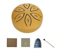 2026 New Rain Drum for Outside Garden, 3inch 6-tones mini Steel Tongue Chakra Drums, Waterproof garden rain drum Chime, unique Outdoor yard lawn Musical Instruments, with Bag & Drum Mallets