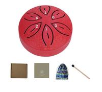 2026 New Rain Drum for Outside Garden, 3inch 6-tones mini Steel Tongue Chakra Drums, Waterproof garden rain drum Chime, unique Outdoor yard lawn Musical Instruments, with Bag & Drum Mallets