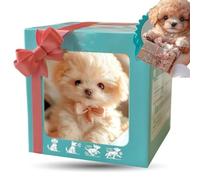 2026 New Realistic Robot Puppy, Interactive Robotic Dog Realistic Pet, Smart Robot Dog That Acts Like a Real Puppy-Lifelike Sounds, Walking, Barking lightbrown