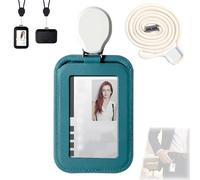 2026 New Retractable ID Card Holder with Neck Strap - Extendable Cord, Retractable ID Card Holder Belt Clip, Secure Hold & Practical for Everyday Life, Secure, Swipe Cards Effortlessly(F)