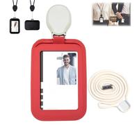 2026 New Retractable ID Card Holder with Neck Strap - Extendable Cord, Secure Hold & Practical for Everyday Life, Retractable ID Card Holder Belt Clip, Secure, Swipe Cards Effortlessly(E)
