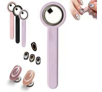 2026 New Ring-Shaped Cat Eye Magnet for Nails, Strong Circle Magnetic Tool for Perfect Halo & Black Hole Gel Polish Art, Portable DIY Accessories (purple)
