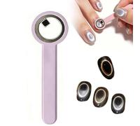 2026 New Ring-Shaped Cat Eye Magnet for Nails, Strong Nail Magnet Tool, Portable Hollow Circular Cat Eye for Home DIY, Beginners & Nail Artists