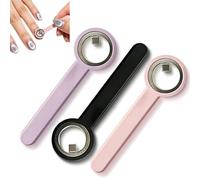 2026 New Ring Shaped Cat Eye Magnets for Nails, 3-in-1 Hollow Circular Magnet Tool for French Heart Wide Beam Design, DIY Manicure Kit for Beginners & Nail Artists (Mixed-3Pcs)