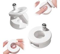 2026 New Rotating Cat Eye Magnet, 360° Rotating Main Body, Beginner Friendly Nail Tool with Uniform Magnetic Force and Excellent Light Absorption, Creating Wide Cat Eye Effect in 2s (1Pcs*White)