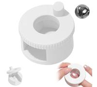 2026 New Rotating Cat Eye Magnet,Automatic Glass Bead Suction Of Cat Eyes Nail,360° Rotating Main Body Uniform Magnetic Force,Beginner Friendly Nail Tool with Uniform Magnetic Force (White)