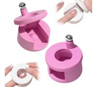 2026 New Rotating Cat Eye Magnet, Beginner Friendly Nail Tool with Uniform Magnetic Force and Excellent Light Absorption, Can Easily DIY Glossy Cat Eye Effect (1*Pink) (1*Pink+1*ball magnet)