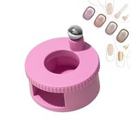 2026 new rotating cat eye magnet, beginner friendly nail tools, with Uniform Magnetic Force and Excellent Light Absorption, Can Easily DIY Glossy Cat Eye Effect (Pink)