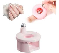 2026 New Rotating Cat Eye Magnet for Nails, 360° Automatic Magnetic Tool for French Glass Bead Aura Effect, Beginner Friendly Nail Art Magnet for Glossy Cat Eye Gel Polish Home DIY (pink)