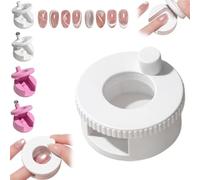 2026 New Rotating Cat Eye Magnet, Glass Bead Nail Magnet with Uniform Magnetic Force and Excellent Light Absorption, Beginner Nail Art Tools, Can Easily Diy Glossy Cat Eye Effect (1*White)