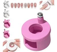 2026 New Rotating Cat Eye Magnet, Glass Bead Nail Magnet with Uniform Magnetic Force and Excellent Light Absorption, Beginner Nail Art Tools, Can Easily Diy Glossy Cat Eye Effect (1*Pink+1*magnet)