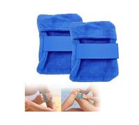 2026 NEW Sand Remover for Beach, 2-in-1 Coral Fleece Sand Wipe Off Mitts, Dual Function for Powder Application and Sand Cleaning, Soft Durable Summer Beach Must Have Accessories (Blue 2PC)