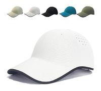 2026 New Seamless Packable Lightweight Sports Baseball Cap,Portable Quick-Dry,Ultra-Breathable Unisex Quick-Dr Running Hat for Golf Travel (White)