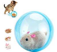 2026 New Self-Rolling Interactive Cat Ball, 360° Rolling Spin Moving Cat Ball Fun Indoor Interactive Pet Ball for Cats Dogs Chasing, Realistic Animal Automatic Moving Rolling Cat Ball (Blue -B)