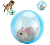 2026 New Self-Rolling Interactive Cat Ball, Animal 360° Rolling Spin Moving Cat Ball, Fun Indoor Interactive Pet Ball for Cats Chasing (A#)