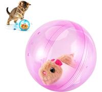 2026 New Self-Rolling Interactive Cat Ball Realistic Animal Automatic Moving Rolling Cat Ball 360° Rolling Spin Moving Cat Ball Fun Indoor Interactive Pet Ball for Cats Dogs Chasing