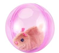 2026 New Self-Rolling Interactive Cat Ball, Realistic Animal Automatic Moving Rolling Cat Ball, 360° Rolling Spin Moving Cat Ball, Fun Indoor Interactive Pet Ball for Cats Dogs Chasing (Pink, a)
