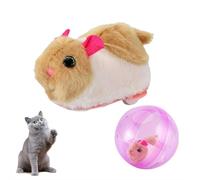 2026 New Self-Rolling Interactive Cat Ball Realistic Animal Automatic Moving Rolling Cat Ball 360° Rolling Spin Moving Cat Ball Fun Indoor Interactive Pet Ball for Cats Dogs Chasing