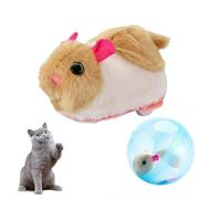 2026 New Self-Rolling Interactive Cat Ball Realistic Animal Automatic Moving Rolling Cat Ball 360° Rolling Spin Moving Cat Ball Fun Indoor Interactive Pet Ball for Cats Dogs Chasing