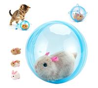2026 New Self-Rolling Interactive Cat Ball Realistic Animal Automatic Moving Rolling Cat Ball 360° Rolling Spin Moving Cat Ball Fun Indoor Interactive Pet Ball for Cats Dogs Chasing，Blue：Mouse-A