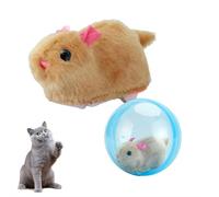 2026 New Self-Rolling Interactive Cat Ball Realistic Animal Automatic Moving Rolling Cat Ball 360° Rolling Spin Moving Cat Ball Fun Indoor Interactive Pet Ball for Cats Dogs Chasing