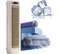 2026 New Sherum Cooling Ace,Portable Air Conditioner Cooling Fan Quiet with 3 Speeds,Cooling Fans that Blow Cold Air,Usb Rechargeable Portable Tower Fan Air Conditioner for Bedroom Office Home (Beige)