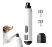 2026 New Silent Groom Pro Nail Grinder for Dogs, Nail Trimmer with LED Light & 5 Speeds, Quiet & Efficient Pet Grooming for Dogs and Cats (White)