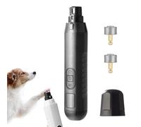 2026 New Silent Groom Pro Nail Grinder for Dogs, Nail Trimmer with LED Light & 5 Speeds, Quiet & Efficient Pet Grooming for Dogs and Cats (Black)