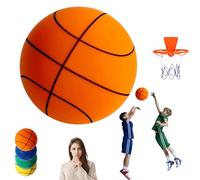 2026 New Silent Indoor Basketball - Silent Sports Basketballs with Basketball Hoop, Airless No Noise, Quiet Dribbling for Home/Apartment/Dorm (Orange-3#)