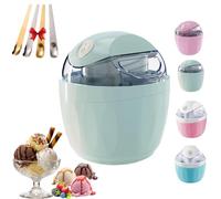 2026 New Small Home Mini Ice Cream Maker,17oz Electric Personal Ice Creams Maker for Homemade Frozen Yogurt,15-Minute Personal Makers with One-Touch Control for Kitchen,Family Treats (Green)