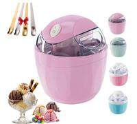 2026 New Small Home Mini Ice Cream Maker,17oz Electric Personal Ice Creams Maker for Homemade Frozen Yogurt,15-Minute Personal Makers with One-Touch Control for Kitchen,Family Treats