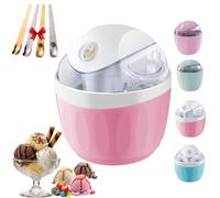2026 New Small Home Mini Ice Cream Maker,17oz Electric Personal Ice Creams Maker for Homemade Frozen Yogurt,15-Minute Personal Makers with One-Touch Control for Kitchen,Family Treats