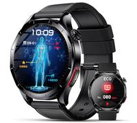 2026 New Smart Watch for Men with Blood Pressure & ECG, 1.43"AMOLED Fitness Tracker with Bluetooth Calls/SOS Help, 24/7 Heart Rate/SpO2/Sleep Monitor, 120 Sports Modes, IP68 Waterproof for Android iOS