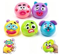 2026 NEW Smushers Squishy, Curiosities Dog Face Swap Squishy Toy, Soft Moldable Cute Slow Rise Squeeze Toy, Relaxing Sensory Fidget Toy Fun Desk Accessory for Adults (Pink+Green) (5 Pcs)