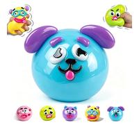 2026 NEW Smushers Squishy, Curiosities Dog Face Swap Squishy Toy, Soft Moldable Cute Slow Rise Squeeze Toy, Relaxing Sensory Fidget Toy Fun Desk Accessory for Adults (Pink+Green) (Blue)