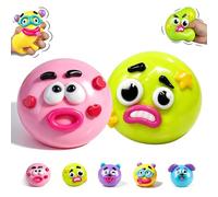 2026 NEW Smushers Squishy, Curiosities Dog Face Swap Squishy Toy, Soft Moldable Cute Slow Rise Squeeze Toy, Relaxing Sensory Fidget Toy Fun Desk Accessory for Adults (Pink+Green) (Pink+green)