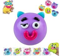 2026 NEW Smushers Squishy, Curiosities Smushers Dog Face Swap Squishy, Soft Moldable Cute Slow Rise Relaxing Sensory Fidget Relief, Interchangeable Faces Fun Desk Accessory for Adults (a)