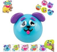 2026 NEW Smushers Squishy, Curiosities Smushers Dog Face Swap Squishy, Soft Moldable Cute Slow Rise Relaxing Sensory Fidget Relief, Interchangeable Faces Fun Desk Accessory for Adults (Blue)