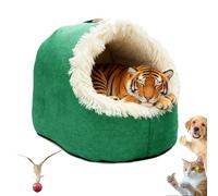 2026 New Soft Plush Cozy Indoor Nest - Self-Warming Anti-Anxiety Cat House, Removable Washable Cushion with Non-Slip Base for Indoor Cats & Small Dogs (A, L)