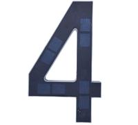 2026 New Solar House Numbers for Outside, Light Up Address Numbers for House, Waterproof & No Drill Adhesive or Screw Mount, Led Illuminated Address Plaque With Auto On/Off, Dusk to Dawn (4)