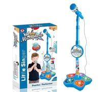 2026 New Star Microphone with Stand, Got Built-in Music, Colorful Lights, Echo Effects, Portable Karaoke Machine for Singing, Music Play, Fun and Easy-to-Use (Pink)