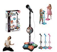 2026 New Star Microphone with Stand, Portable Karaoke Machine for Singing, Music Play, Fun and Easy-to-Use, for Christmas and Birthday (Black)