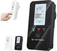 2026 New Steadfast 4-in-1 Detector with LCD HD Screen - Protect Your Home with Haven, Energy-Efficient Design, Real-Time Display for Home, Apartment, Hotel, Camping RV (Black)