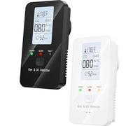 2026 New Steadfast 4-in-1 Detector with LCD HD Screen - Protect Your Home with Haven, Energy-Efficient Design, Real-Time Display for Home, Apartment, Hotel, Camping RV (White+Black)