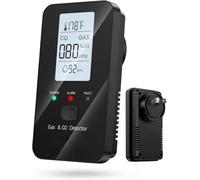 2026 New Steadfast 4-in-1 Detector with LCD HD Screen - Protect Your Home with Haven, Energy-Efficient With Hd Screen, Real-Time Display for Home, Apartment, Hotel, Camping RV (Black)