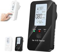 2026 New Steadfast 4-in-1 Detector with LCD HD Screen - Protect Your Home with Haven, Energy-Efficient Design, Real-Time Display for Home, Apartment, Hotel & Camping RV (black)