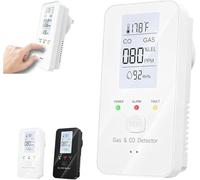 2026 New Steadfast 4-in-1 Detector with LCD HD Screen - Protect Your Home with Haven, Energy-Efficient Design, Real-Time Display for Home, Apartment, Hotel & Camping RV (white)