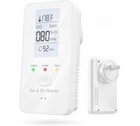 2026 New Steadfast 4-in-1 Detector with LCD HD Screen - Protect Your Home with Haven, Real-Time Display for Home, Apartment, Hotel, Camping RV (White)